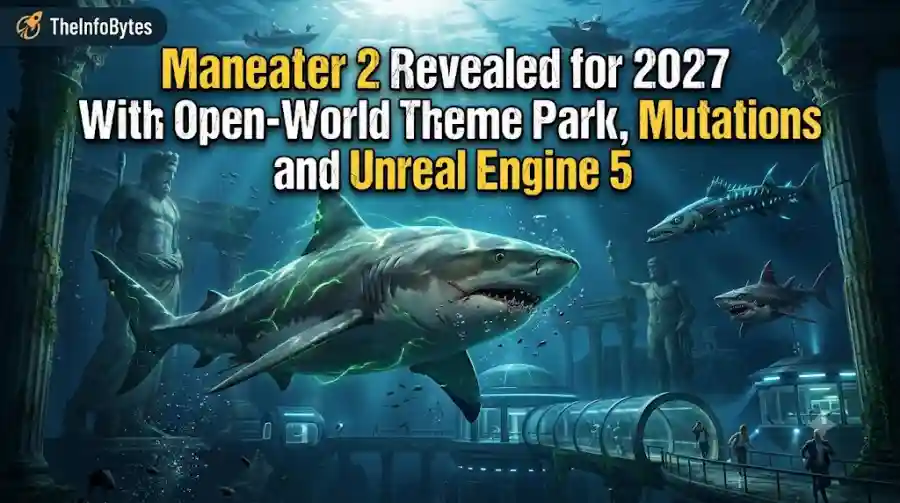 Maneater 2 Revealed for 2027 With Open-World Theme Park, Mutations and Unreal Engine 5