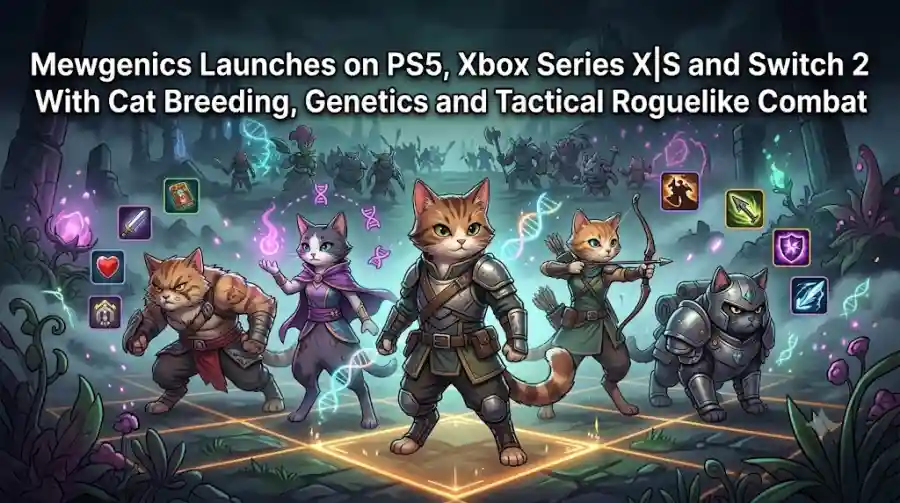 Mewgenics Launches on PS5, Xbox Series X|S and Switch 2 With Cat Breeding, Genetics and Tactical Roguelike Combat