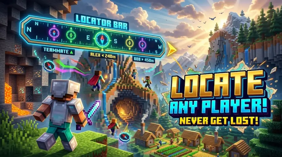 Minecraft Locator Bar How the New Multiplayer Feature Changes Survival, Realms, and Servers