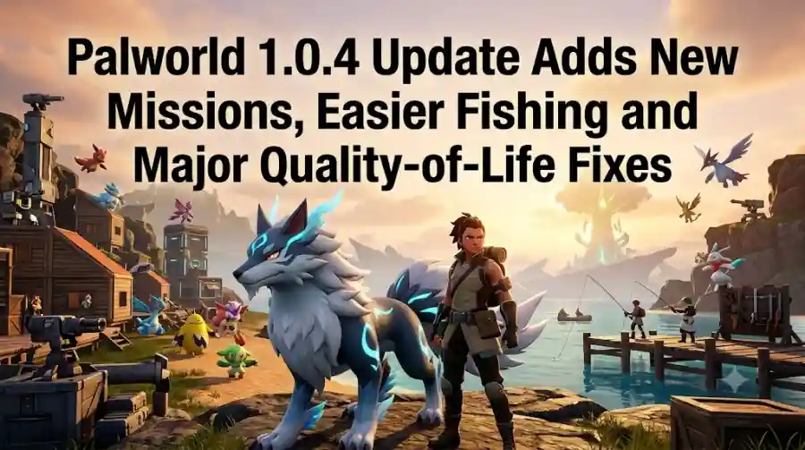 Palworld 1.0.4 Update Adds New Missions, Easier Fishing and Major Quality-of-Life Fixes