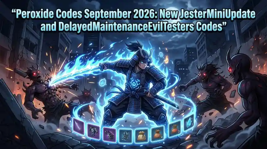 Peroxide Codes September 2026 New JesterMiniUpdate and DelayedMaintenanceEvilTesters Codes