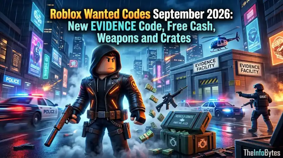 Roblox Wanted Codes September 2026 New EVIDENCE Code, Free Cash, Weapons and Crates