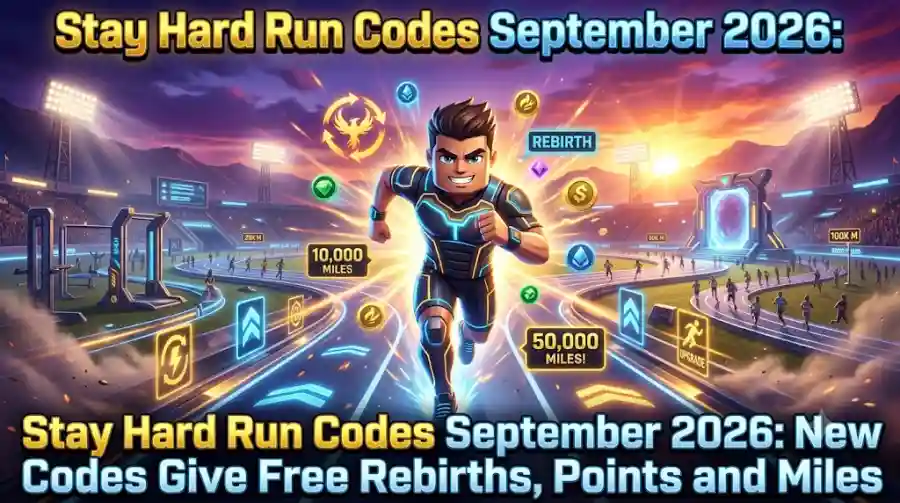 Stay Hard Run Codes September 2026 New Codes Give Free Rebirths, Points and Miles