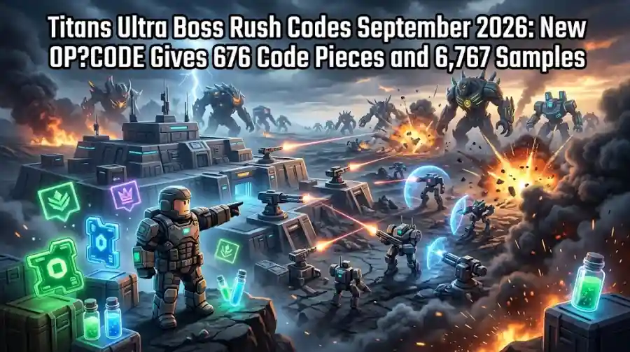 Titans Ultra Boss Rush Codes September 2026 New OP?CODE Gives 676 Code Pieces and 6,767 Samples