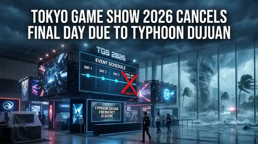 Tokyo Game Show 2026 Cancels Final Day Due to Typhoon Dujuan