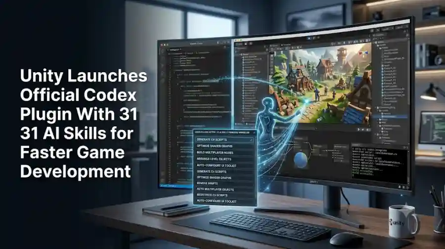 Unity Launches Official Codex Plugin With 31 AI Skills for Faster Game Development