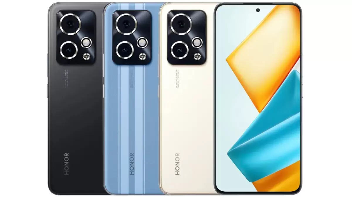 Honor 90 GT Released 2023, December 21, 185g, 7.9mm thickness, Android 13, MagicOS 7.2, 256GB/512GB/1TB storage, no card slot, 6.7"1200x2664 pixels, 50MP2160p, 12-24GB RAMSnapdragon 8 Gen 2, 5000mAh100W